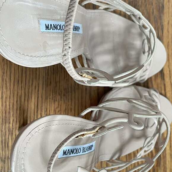 Manolo Blahnik Pink Gori Cage Sandals, EU 40 - Picture 3 of 16